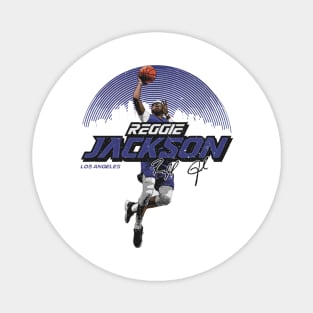 Reggie Jackson Los Angeles C Skyline Magnet